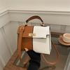 2025 neue Color-Block Umhängetasche Pendler Handtasche Premium Metallschloss Crossbody