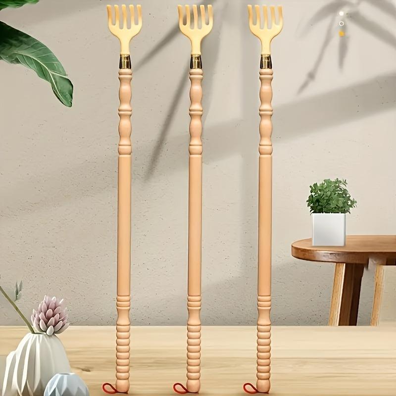 1 Stück Rückenkratzer, Faules Kratzwerkzeug gegen Rückenjucken, Ergonomischer Holz-Rückenkratzer für den Heimgebrauch, Tragbares Manuelles Juckreiz-Werkzeug