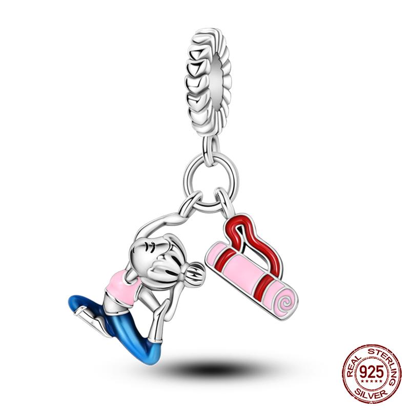 New In Real Copper Boys And Girls Bicycle Charms Beads Fit Qikaola Original Bracelets Fine Diy Jewelry Making