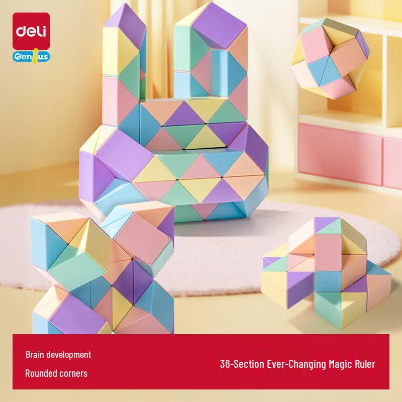 Deli 36-Segment Macaron Magic Ruler
