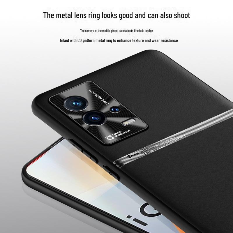 IQOO8 Liquid Leather Anti-Fall Schutzhülle für Mobiltelefon, einteilig