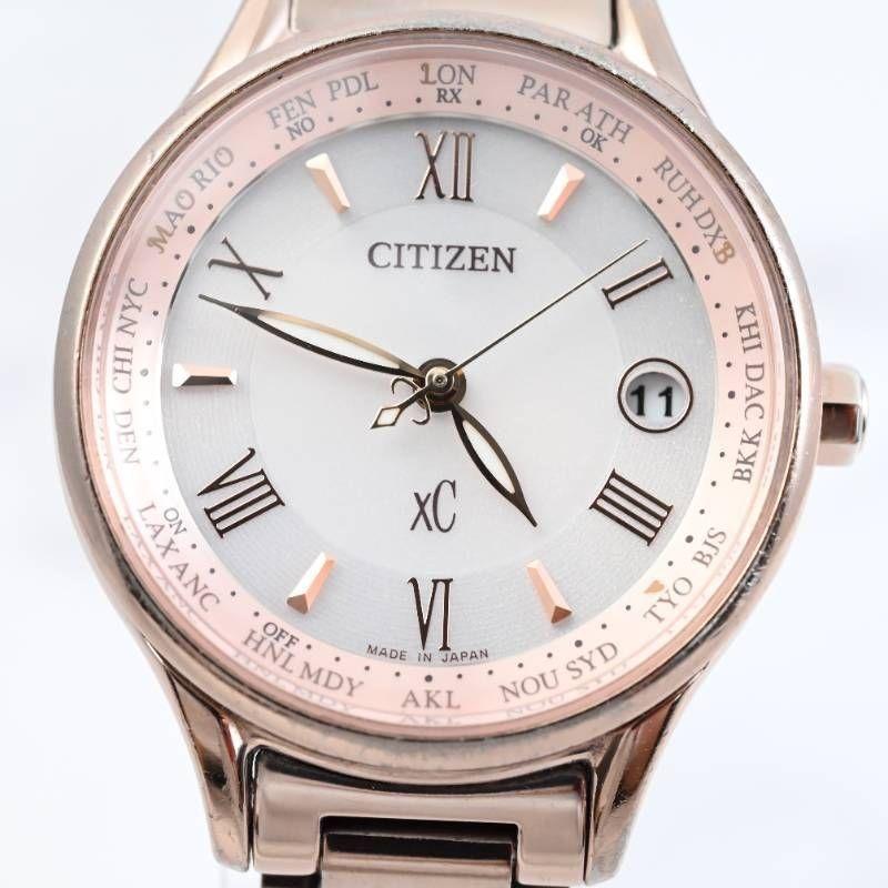 Used [ECO-DRIVE] Good Condition Working Item CITIZEN Citizen xC Ladies Watch Radio Solar Date Sapphire Glass