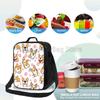 Tierische Corgi Lunchbox für Kinder Mädchen Jungen Niedlicher Hund Isolierte Lunchtasche Kühler Bento Tragetaschen mit Verstellbarem Schultergurt