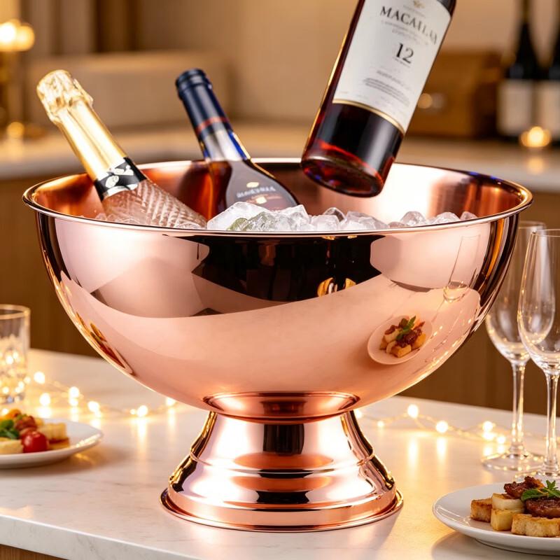 Stainless Steel Champagne Bowl Ice Bucket