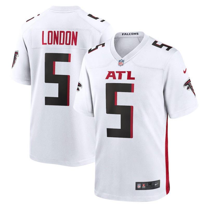 Soccer gear NFL Atlanta Falcons #5 LONDON Jersey T-shirt - HEREN Wit L