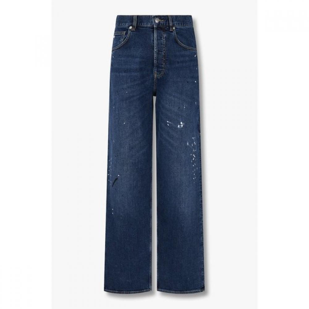 Emporio Armani 25S S Men S looSe Fit Denim jeanS With Painting Detail A515106005 29