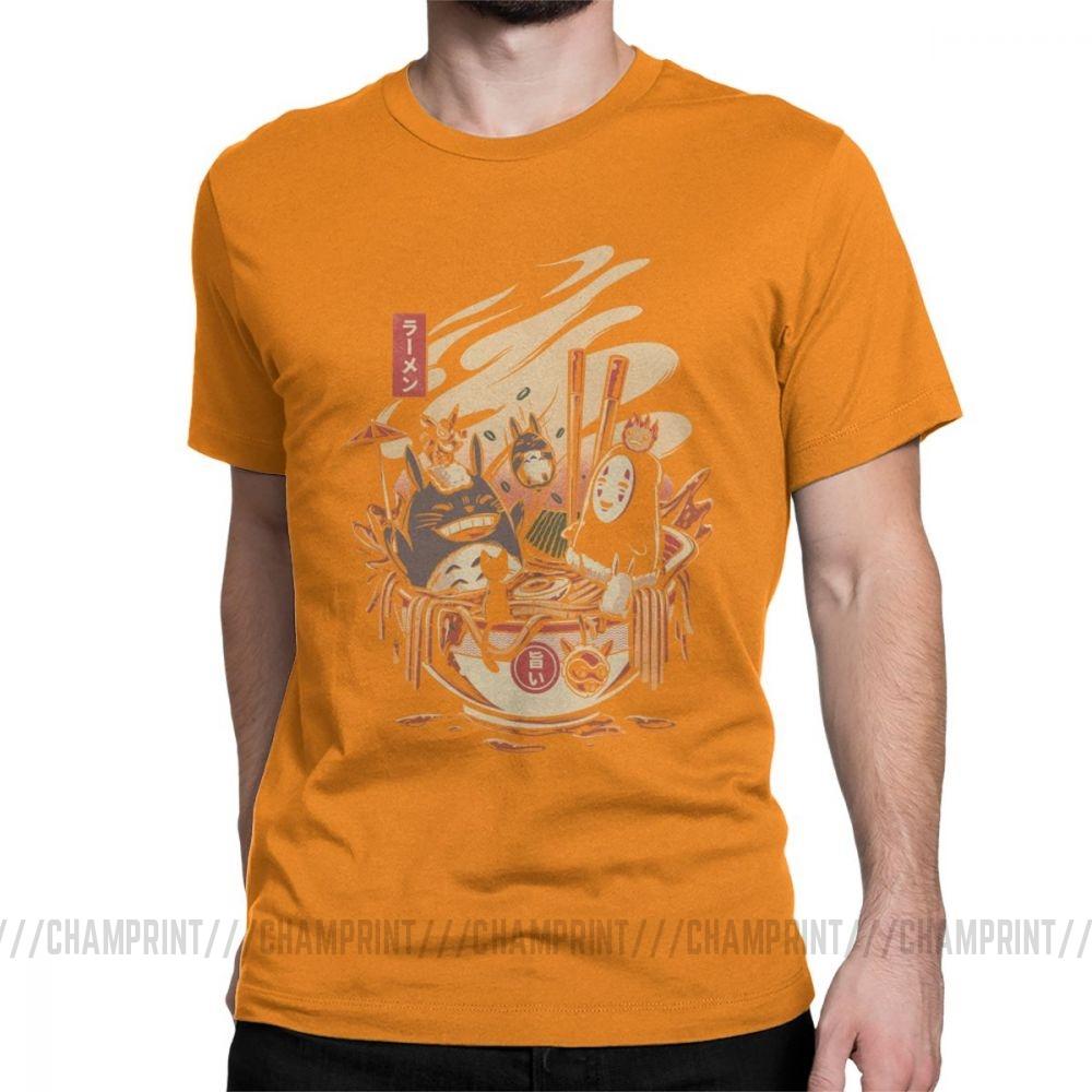 Ramen Pool Party T Shirt For Men Japanese Harajuku Miyazaki Hayao Totoro T Shirts Novelty Pure