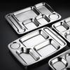 304 Stainless Steel Divided Meal Plate