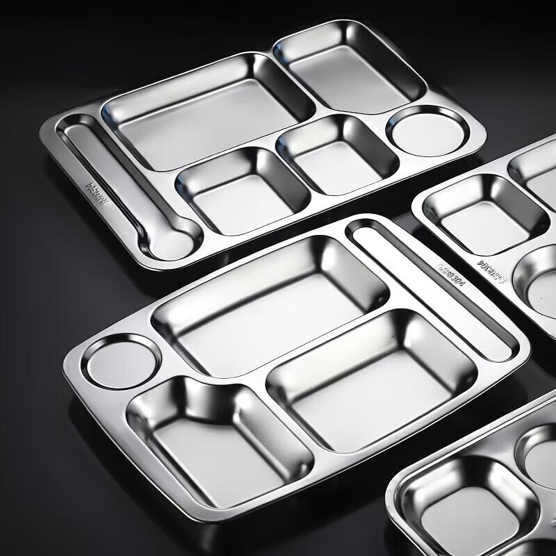 304 Stainless Steel Divided Meal Plate