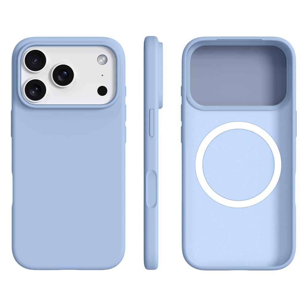 For iPhone 17 Pro Case Compatible with MagSafe Ultra Thin Liquid Silicone + PC Phone Cover