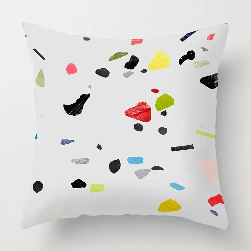 

Дом Coussin Abstraite Géométrique de Style oreiller, taie d oreiller, современный декоративный декор для канапе с подсветкой и глиссьером 40x40cm