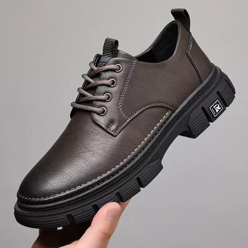 High QualityPlatform Shoes for Man Designer Soft-soled Casual Men's Driving Shoes Fashion Business Men Dress Shoes Loafers Men