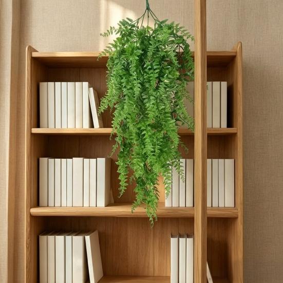 Weatherproof Hanging Plants for Garden Artificial Plant Vines, Flexible Plastic Rattan Waterproof Fake Decorative Window Frames No