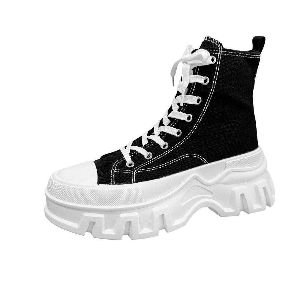 2025 Neue High-Top Canvas-Schuhe im Forest-Stil mit dicken Sohlen, geschlossener Zehenpartie, Casual Sport, Europäische Größen für Männer & Frauen