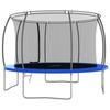 Trampoline rond 366x80 cm 150 kg - VIDAXL - Adulte - Bleu - Mixte