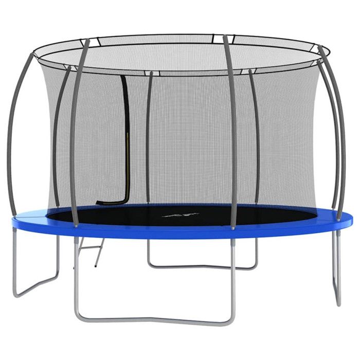 Trampoline rond 366x80 cm 150 kg - VIDAXL - Adulte - Bleu - Mixte