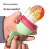Dinosaur Rotate Push-Type Baby Fruit Feeder Silicone Fresh Food Feeder Kids Feeding Tool