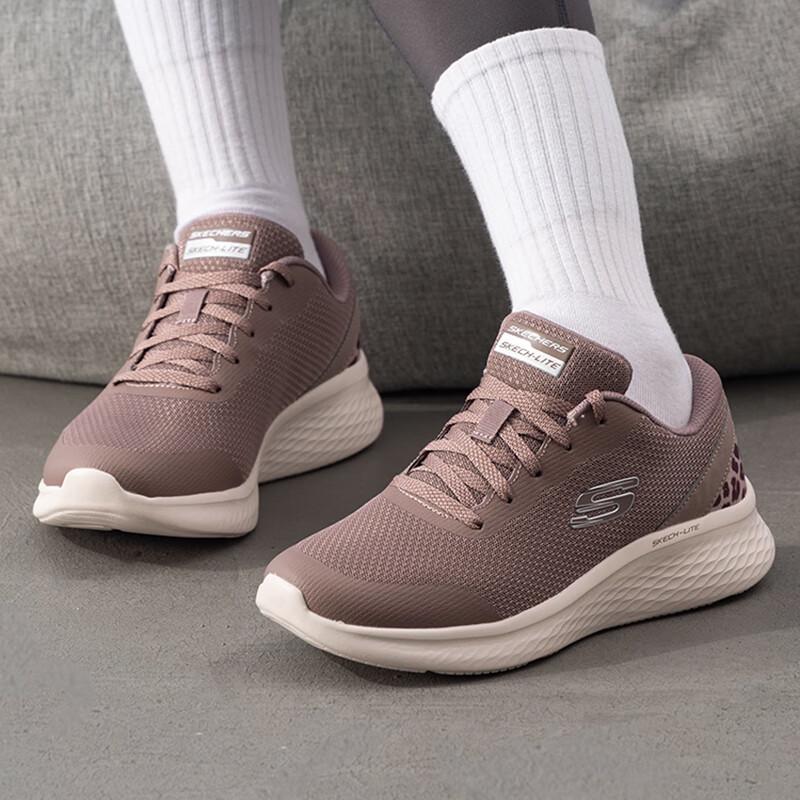 Skechers Women s Pink 149992-MVE Lace-Up Casual Shoes US 6.5