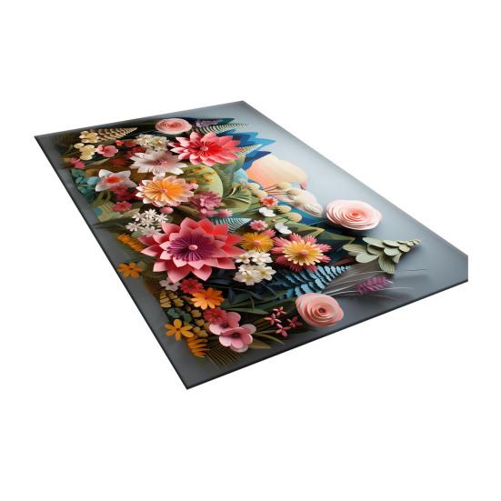 3D Visual Flower Floor Mat Soft Absorbent Diatom Mud Door Mat Non-Slip Bath Rugs for Tub Bathroom Kitchen