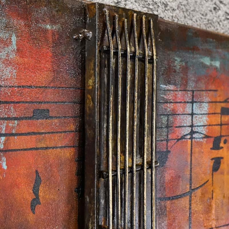 3D metal picture LOFT BLUES MUSIC 40x60