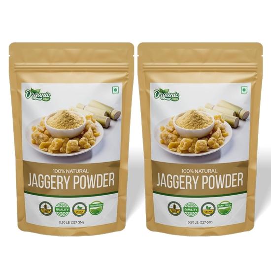 

Organic Zing Jaggery Powder | 100% Unadultered Jaggery Powder| Jaggery Powder For Tea | Product of India - 227 gm (Pack of 2)