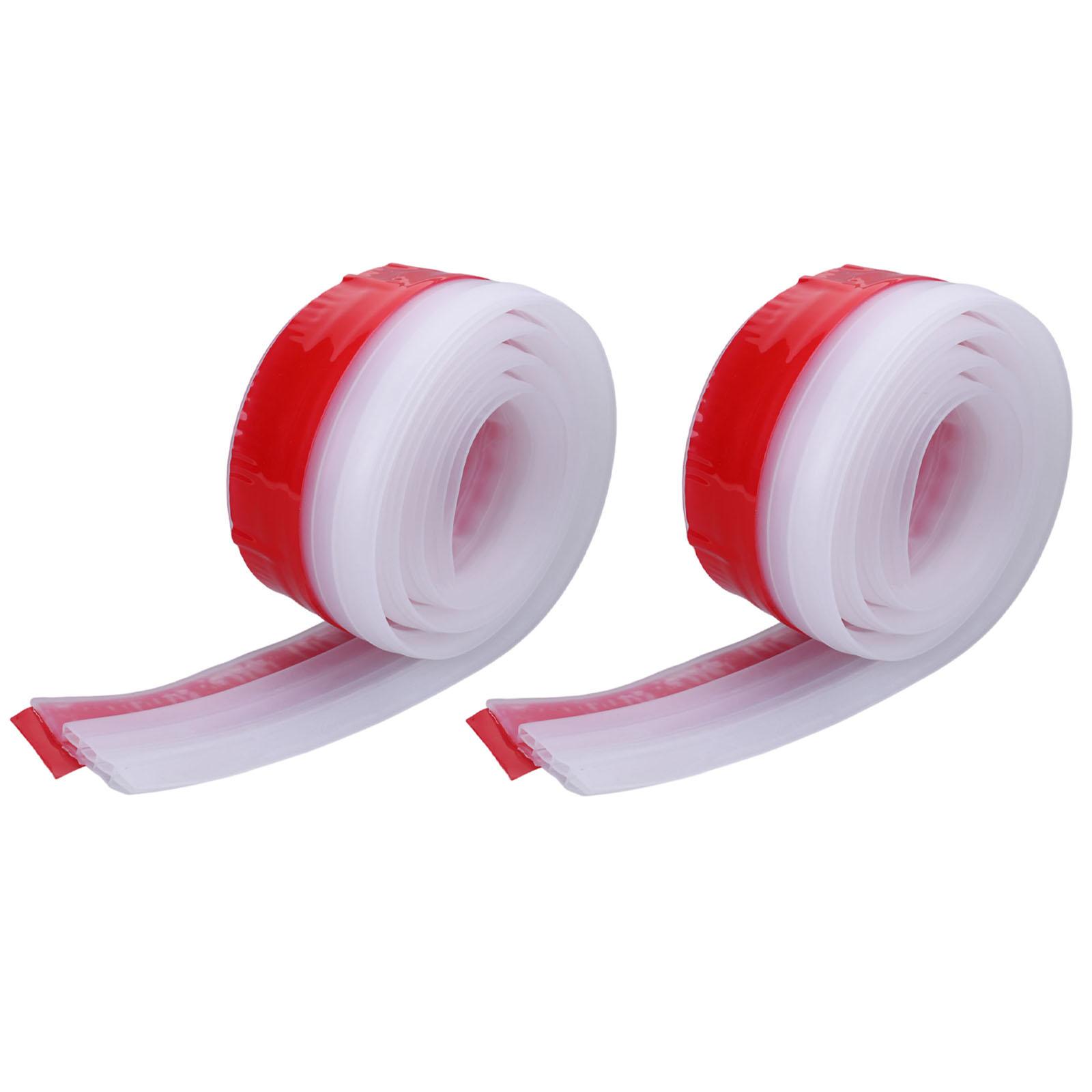 

2 Pack 39 Inches Self Adhesive Silicone Door Draft Stopper Door Draft Excluder Strip Cold Air & Noise Blocker