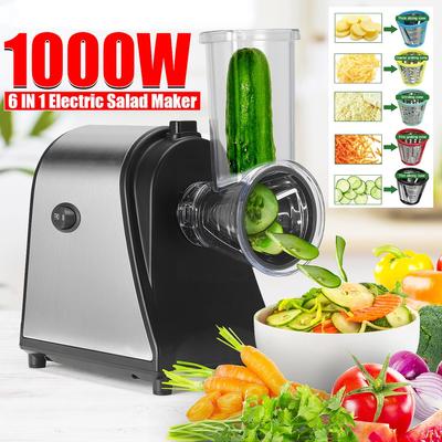Multifunctional Electric Salad Vegetable Fruit Slicer Cutter Carrot Potato Chopper Cutting Machine Stainless Steel Blade