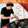 70/140 stk Nylon Universelle Kabelbåndspenner UV-bestandige Mye brukt Selvlåsende Buntebåndholder Kabelbåndverktøy Festemidler