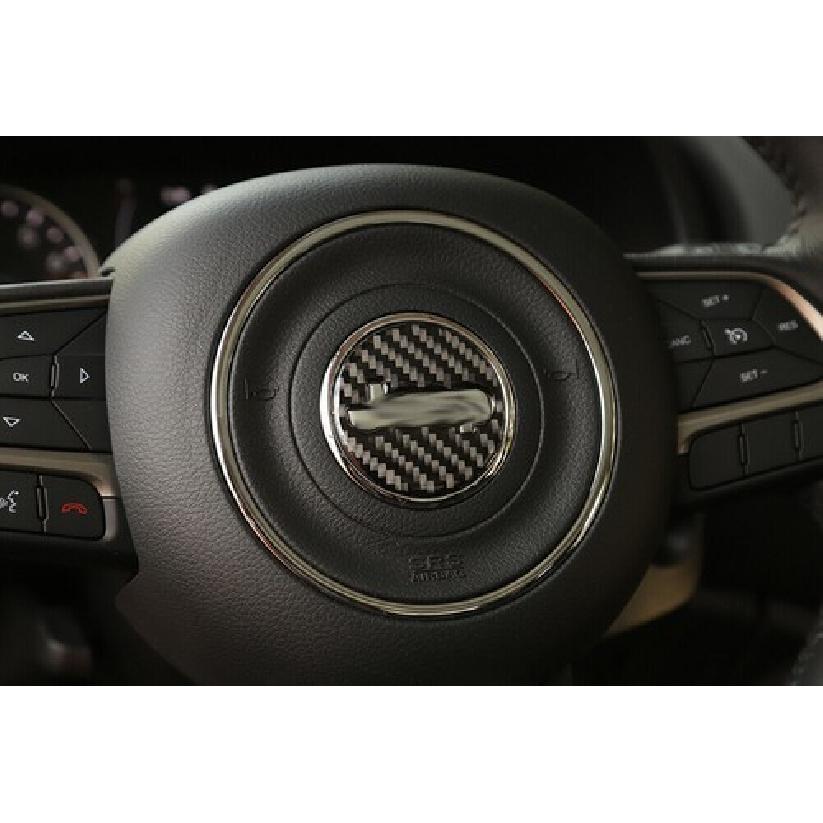 Steering Wheel Center Cover Trim Sticker For Jeep Wrangler JK 11-17/Compass 11+