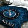 1PC SSC Napoli Custom Name Patterned Flannel Blanket Suitable For All Seasons for Home Decor Warmth and Comfort Gifts Holiday Present