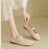 Fashion Soft Sole Shallow Mouth Mary Jane Women's Shoes 2025 New Summer Versatile Yellow Light Soft Sole Single Shoes