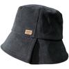 New Corduroy Bucket Hat Women's Autumn and Winter Straight Basin Hat Showing Small Face Split Bell Bucket Hat Tide