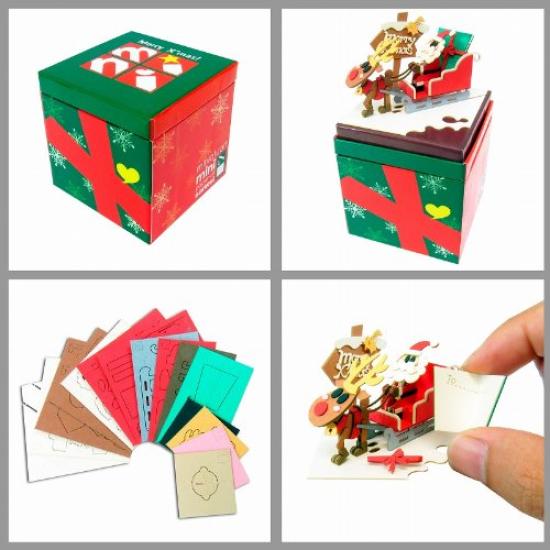 Sankei Miniature Art Mini Santa Claus Paper Craft MP05-13