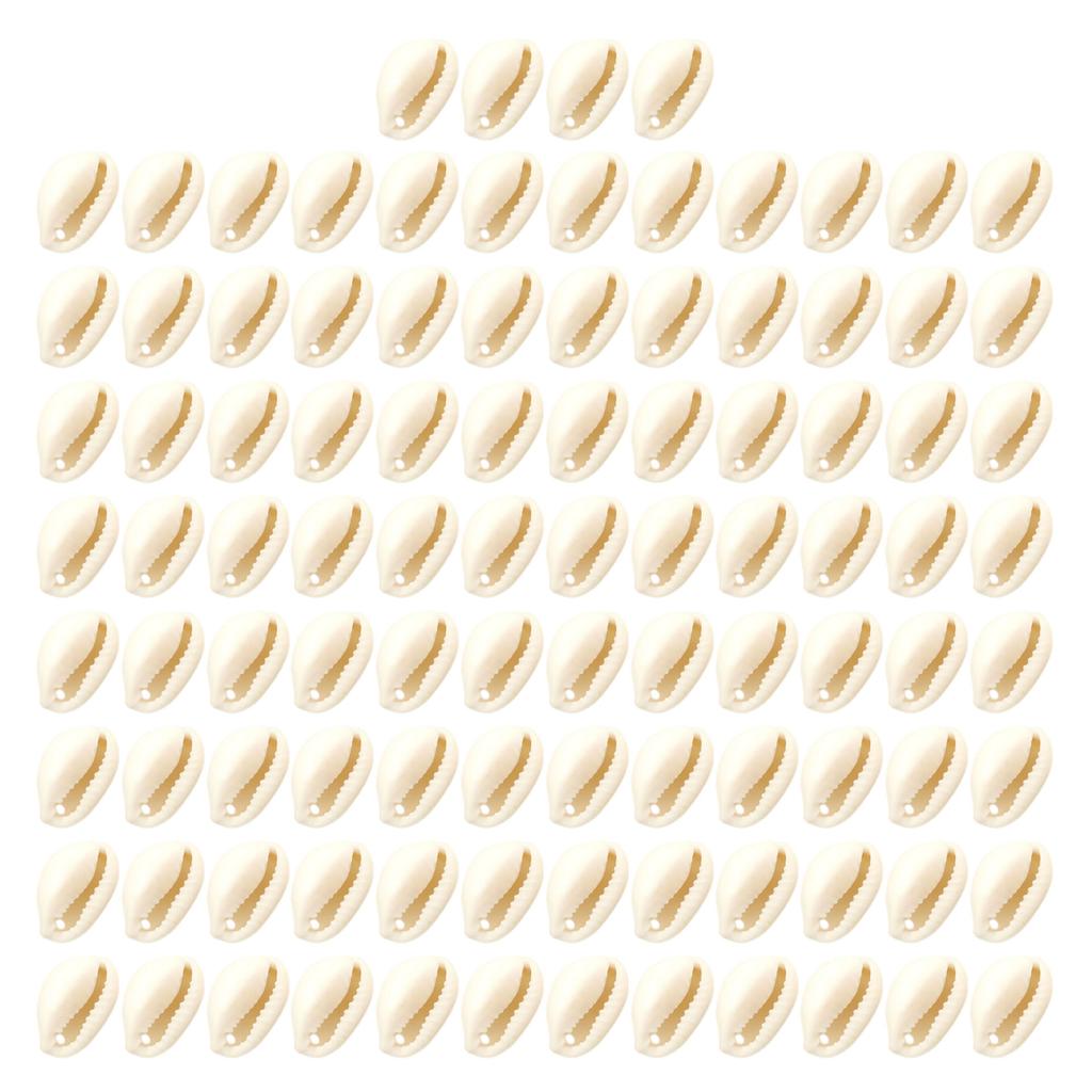 Pack of 100 Natural Seashells Charm Sea Shell Accessories for Handmade Bracelets and Necklaces Jewelry Components