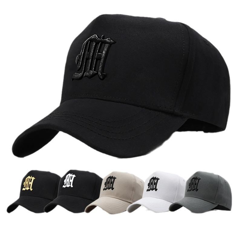 Black Big Head Circumference High Top Hat Men's Korean Style Brand Deepening Face Small Baseball Cap Spring and Summer Round Face Baseball Cap