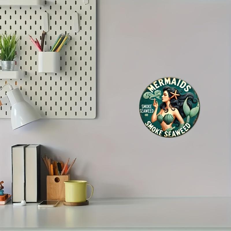 Vintage Mermaid Seaweed Smoke Design,  Durable, Easy to Hang, for Bedroom, Kitchen, Home, Office or as a Gift