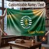 Couverture Flanelle Personnalisée Motif Sporting CP Chaleureuse Décoration de Maison