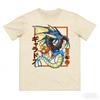 Magikarp Evolution Printed Pure Cotton T-shirt Men and Women Spring/Summer Collection Fashion Short Sleeved Shirt