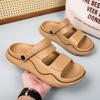 Fashion Men Sandals Summer Leisure Beach Holiday Sandals Dual Purpose Shoes 2025 New Outdoor Sneakers Male Retro Comfortable Casual Shoe