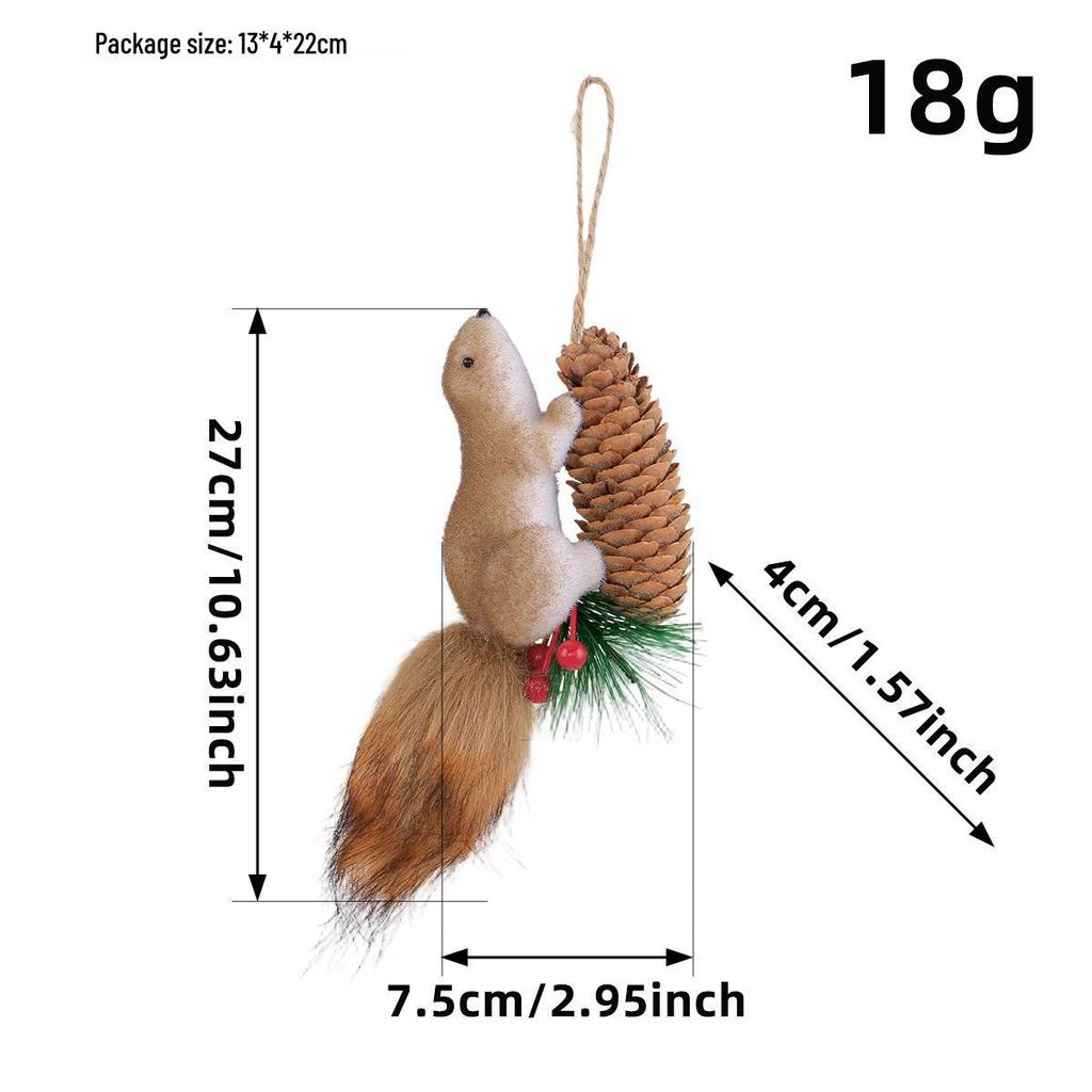 Love of the Port Cross-border Foam Squirrel Desktop Ornament: Creative Christmas Squirrel Pendant Decoration