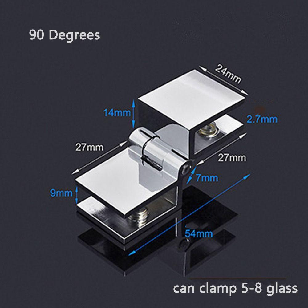 Glass Plate Carrier Cupboard Bathroom Bilateral Clip Glass Clamp Glass Hinge Cabinet Door Hinge