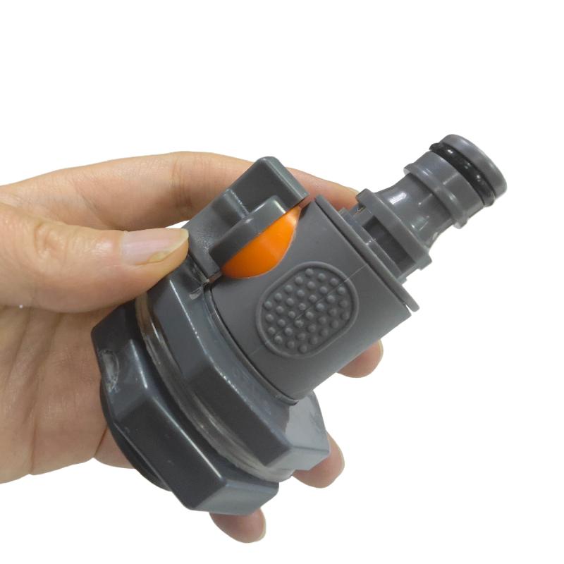 1 szt. Wytrzymały Adapter Zbiornika Wody z Zaworem PVC/IBC Adapter Beczki na Wodę Szybki Montaż Zestaw Złączy do Zbierania Wody Deszczowej