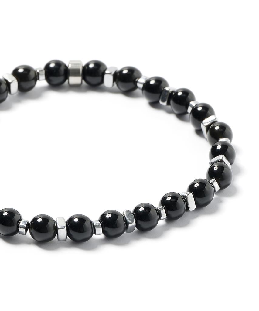 Jbans Classic 6Mm Black Onyx Double Mix Seahorse Chip Bracelet (C2503Ac1361_Bk)