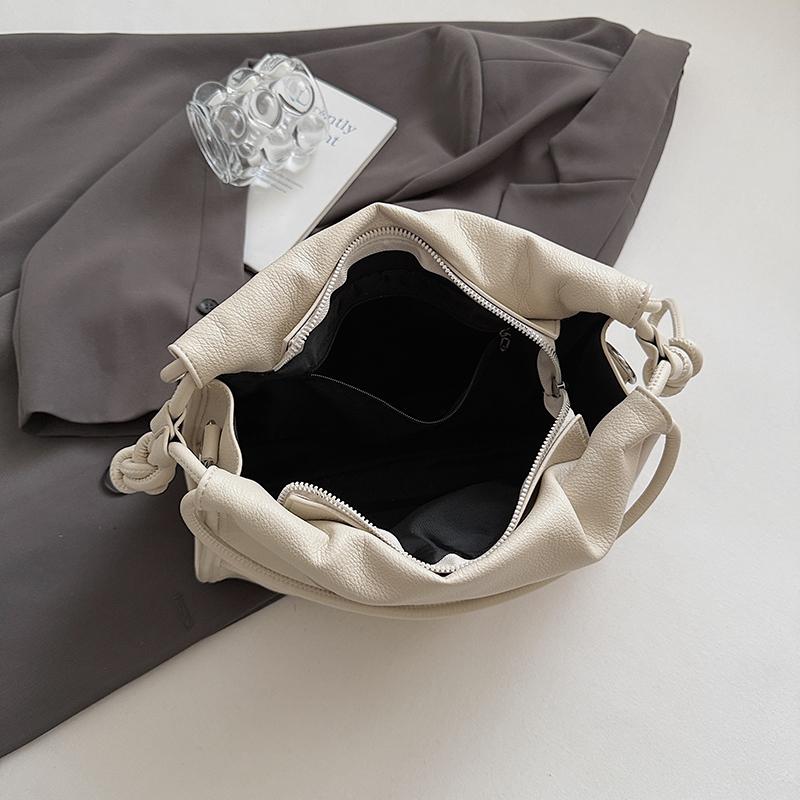 Faux-Leder-Knotenhenkel Schultertasche für Damen Mode Crossbody Handtasche Lässiger Alltagsgebrauch