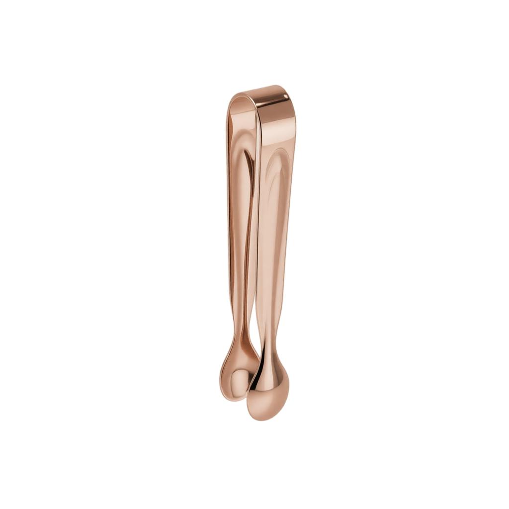 Stainless Steel Round Head Ice Tongs Small Sugar Cube Food Clip Durable Kitchen Utensil for Serving Ice Cubes and Small Food Items