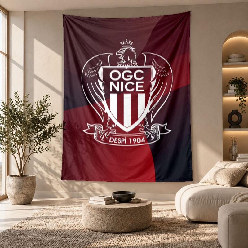 Decorative Tapestry,OGC Nice FC Printed Wall Art, Lightweight Wall Hanging For Bedroom Background