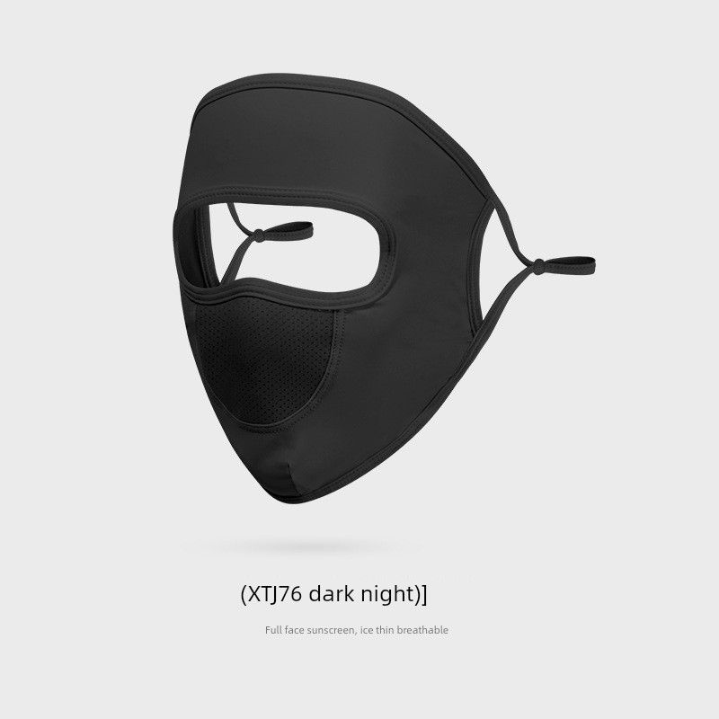 

Summer New Arrival Outdoor Women s Ice Silk Sun Protection Mask Full Face Sun Hat Lightweight Breathable Facekini Face Towel [Short brimless] dark night