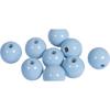 Perles en bois - FSC 100% - 12mm - Bleu pastel - Résistantes à la salive - 32 pièces