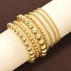 Stacked wind gold CCB size round bead beaded bracelet set for Europe and the United States