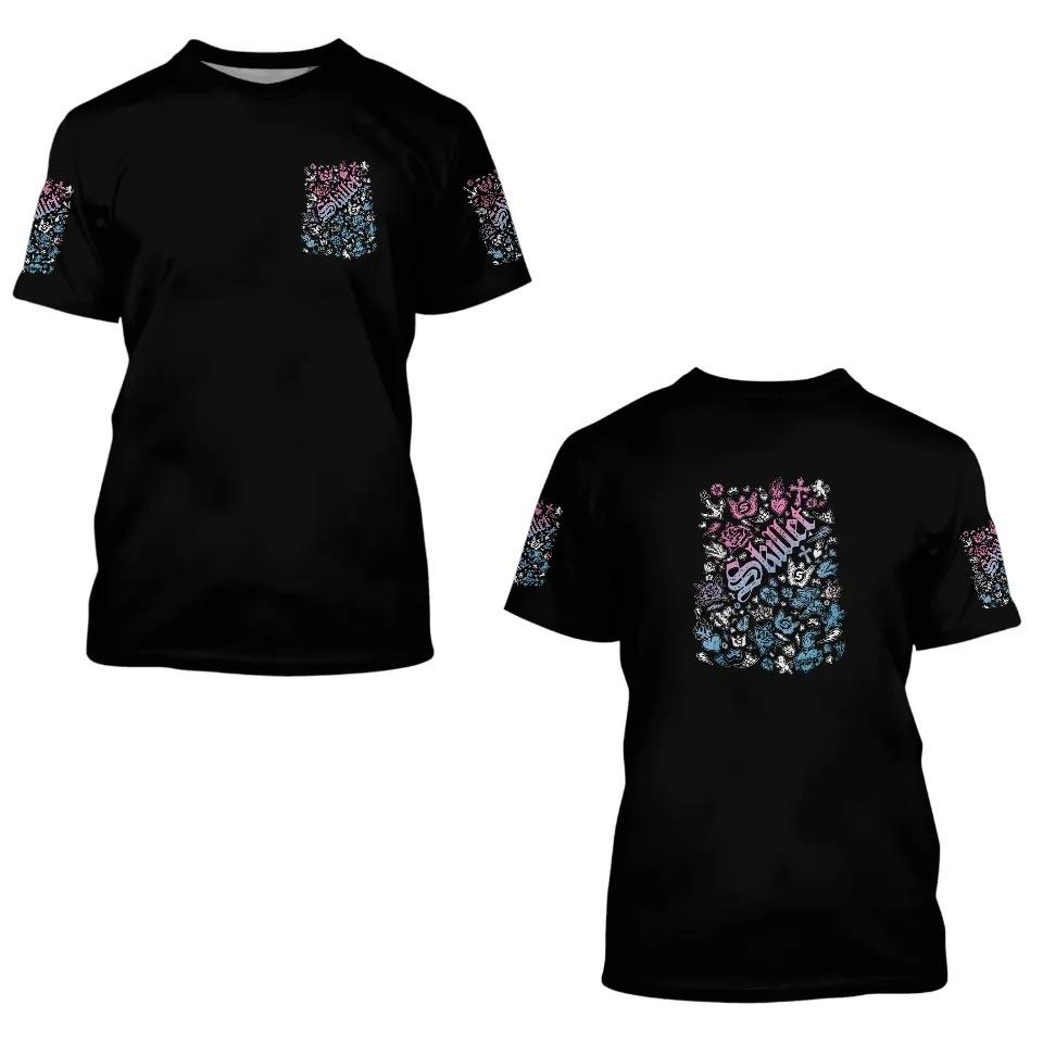 Three Color Printed T-shirts, Neutral, Skillet Band, Music Fan Customization, Tour Merchandise, Fashionable T-shirts